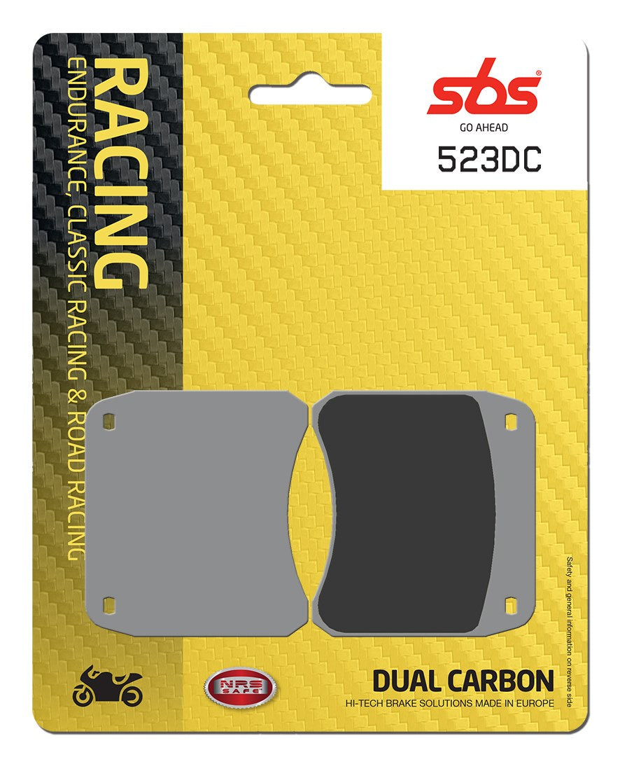 SBS FRICTION - Dual Carbon Front Brake Pads - (Track Use) - 523DC-