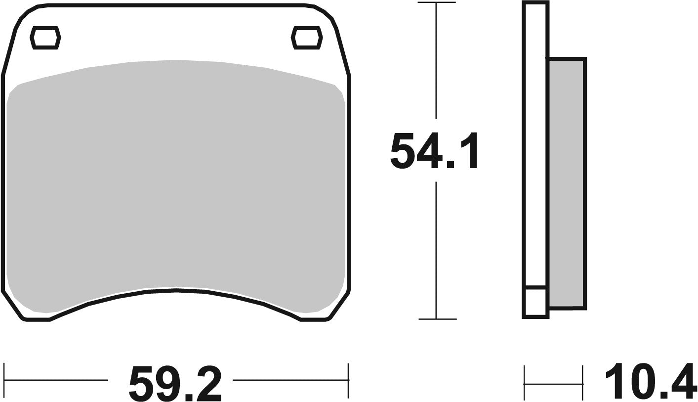 SBS FRICTION - Ceramic Front / Rear Brake Pads - 523HF-