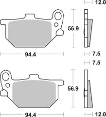 SBS FRICTION - Ceramic Front / Rear Brake Pads - 528HF-