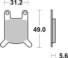 SBS FRICTION - Ceramic Rear Brake Pads - 532HF-