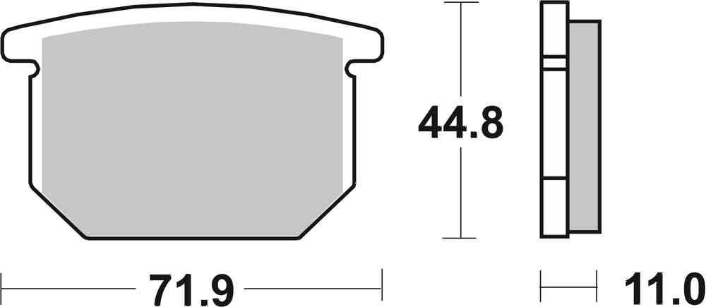 SBS FRICTION - Dual Carbon Classic Front Brake Pads (Track Use) - 534DCC-