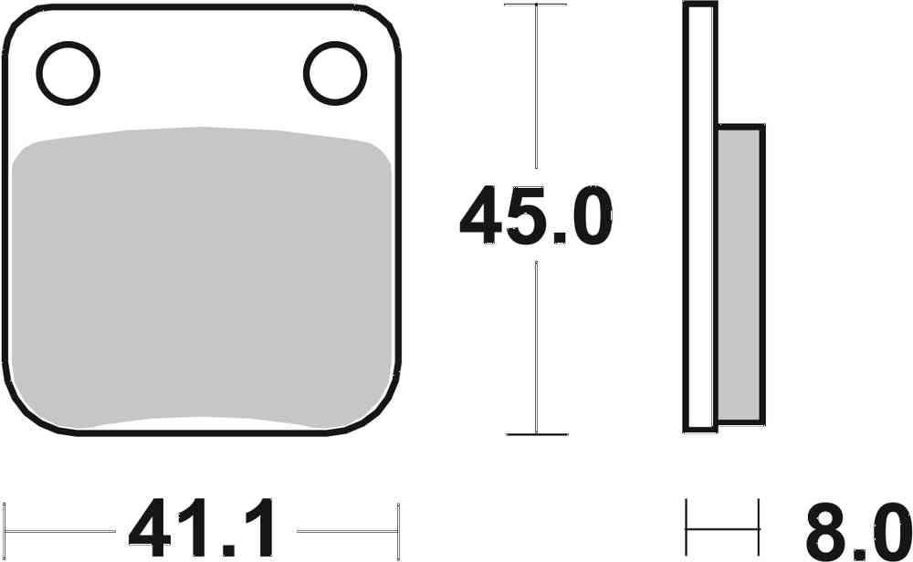 SBS FRICTION - Sinter Front / Rear Off Road Brake Pads (SBS 100) - 536SI-