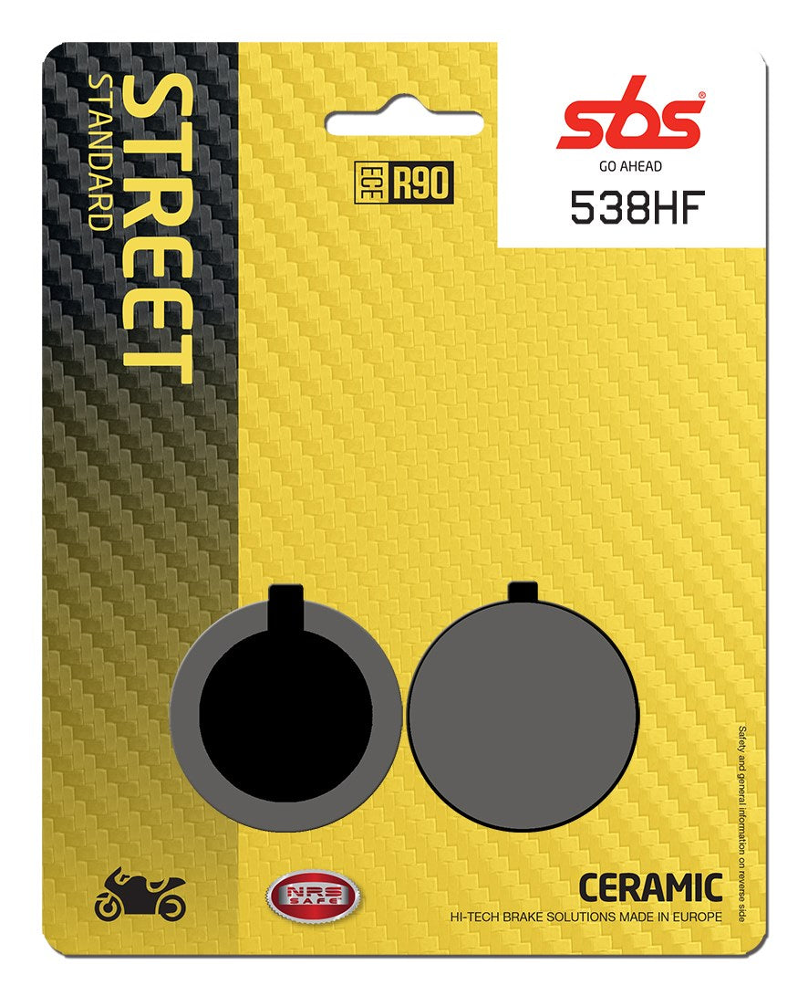 SBS FRICTION - Ceramic Front Brake Pads - 538HF-