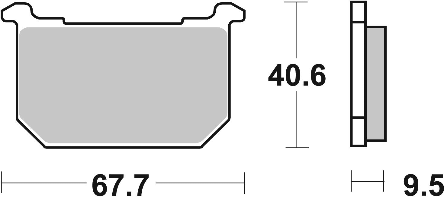 SBS FRICTION - Ceramic Front / Rear Brake Pads - 540HF-