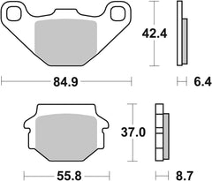 SBS FRICTION - Ceramic Front Brake Pads - 541HF-