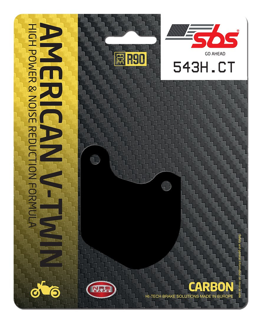 SBS FRICTION - Carbon Tech Front / Rear H-D Brake Pads - 543H.CT-