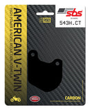 SBS FRICTION - Carbon Tech Front / Rear H-D Brake Pads - 543H.CT-