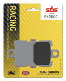 SBS FRICTION - Dual Carbon Classic Front Brake Pads (Track Use) - 547DCC-