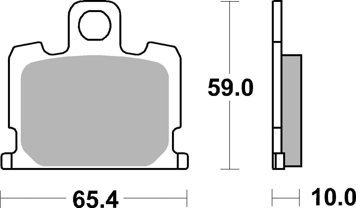 SBS FRICTION - Ceramic Front Brake Pads - 547HF-
