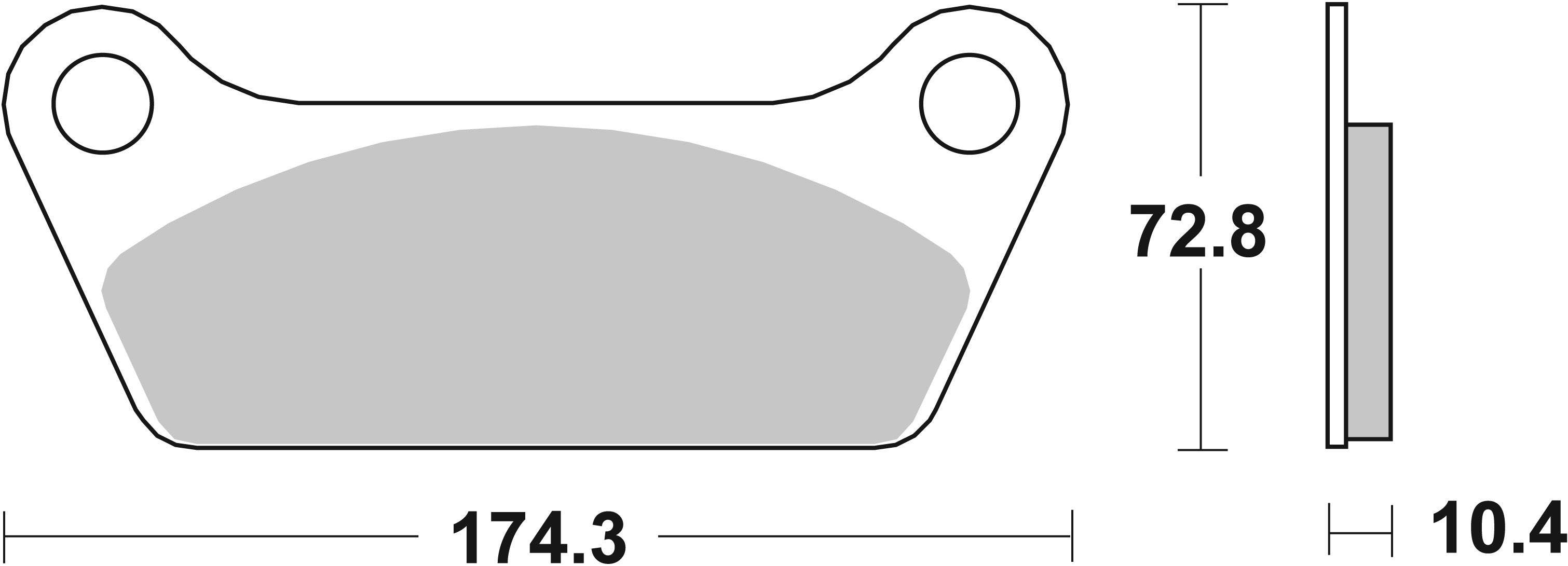 SBS FRICTION - Ceramic Rear H-D Brake Pads - 553H.HF-
