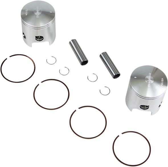 Wiseco Motorcycle On Road, 2 Stroke Piston, Shelf Stock Kit YAM RD 350/400 (64.5M-2539CD-393M)