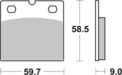 SBS FRICTION - Sinter Front Brake Pads - 554HS-