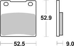 SBS FRICTION - Carbon Tech Racing Rear Brake Pads - 556RQ-