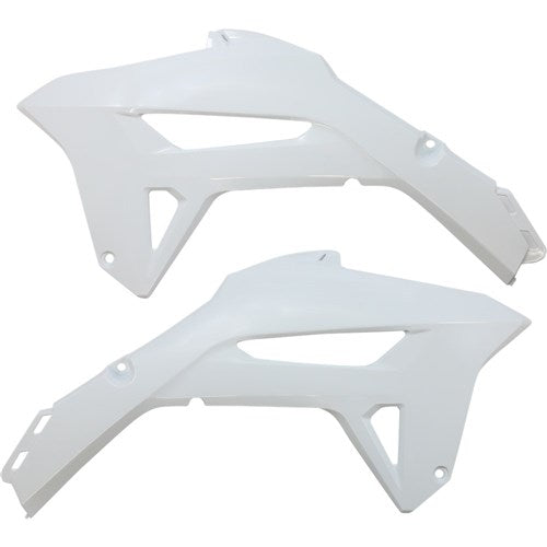 UFO Honda CRF250R 22/450R 21-22 Radiator Covers (WHT)