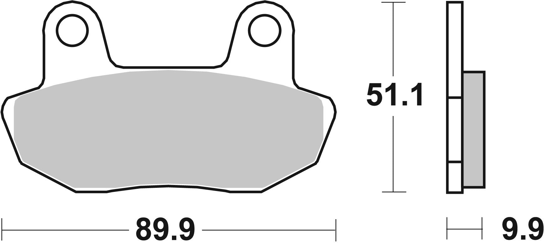 SBS FRICTION - Ceramic Front Brake Pads - 561HF-