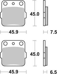 SBS FRICTION - Ceramic Rear Brake Pads - 562HF-