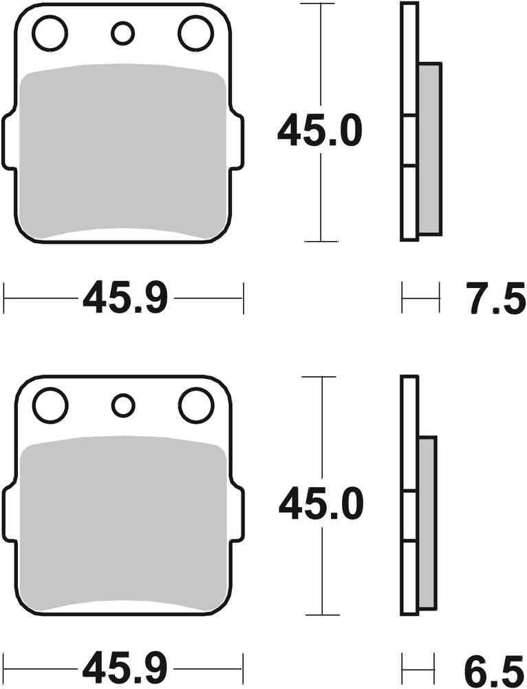 SBS FRICTION - Sinter Off Road Rear Brake Pads - 562SI-