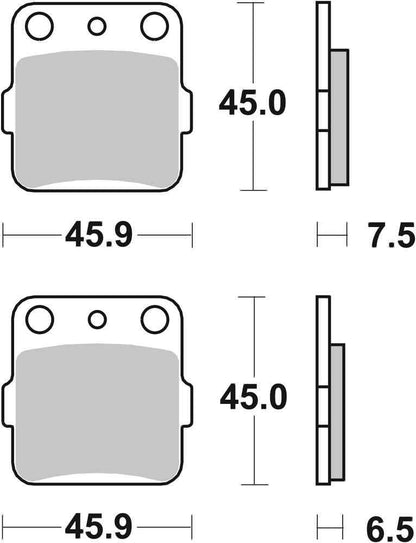 SBS FRICTION - Sinter Off Road Rear Brake Pads - 562SI-