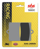 SBS FRICTION - Dual Carbon Front Brake Pads - (Track Use) - 566DC-
