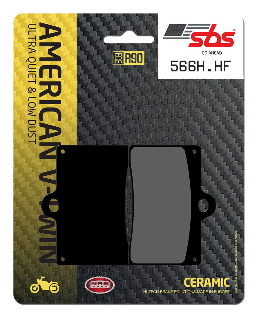 SBS FRICTION - Ceramic Front H-D Brake Pads - 566H.HF-