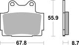 SBS FRICTION - Ceramic Front / Rear Brake Pads - 570HF-