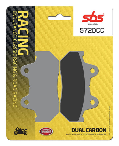 SBS FRICTION - Dual Carbon Classic Front Brake Pads (Track Use) (SBS 127) - 572DCC-