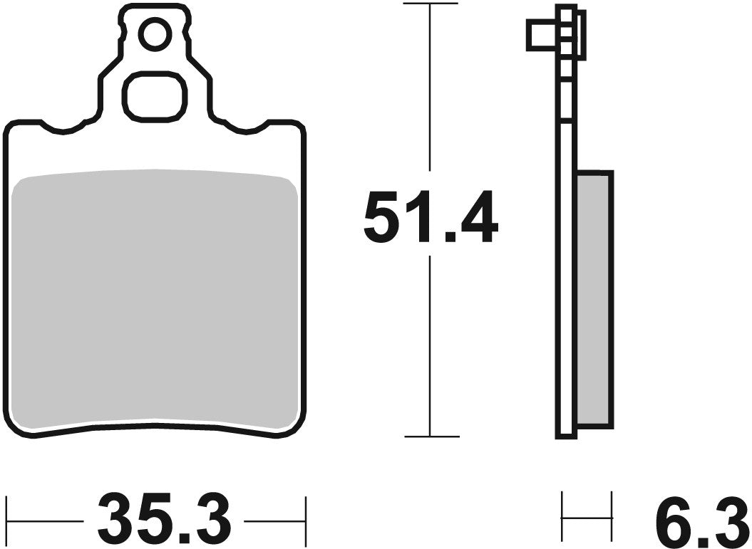 SBS FRICTION - Ceramic Rear Brake Pads (SBS 106) - 574HF-