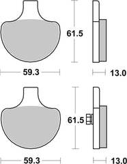 SBS FRICTION - Sinter Front H-D Brake Pads - 579H.HS-