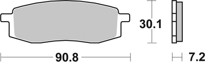 SBS FRICTION - Ceramic Front Brake Pads - 580HF-