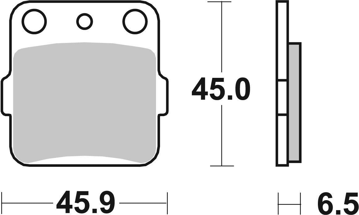 SBS FRICTION - Ceramic Front / Rear Brake Pads - 584HF-