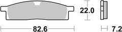 SBS FRICTION - Sinter Off Road Front Brake Pads (SBS 136) - 589SI-