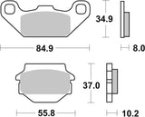 SBS FRICTION - Ceramic Front Brake Pads - 591HF-
