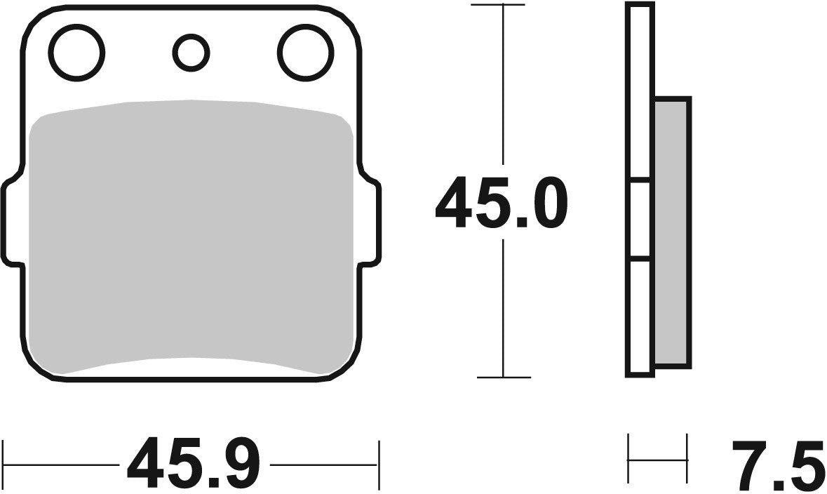 SBS FRICTION - Ceramic Front / Rear Brake Pads - 592HF-