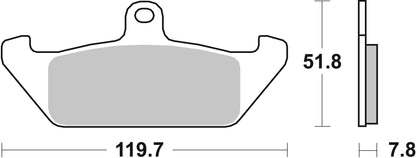 SBS FRICTION - Ceramic Front Brake Pads - 594HF-
