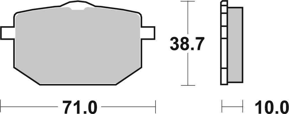 SBS FRICTION - Sinter Front Brake Pads - 596HS-