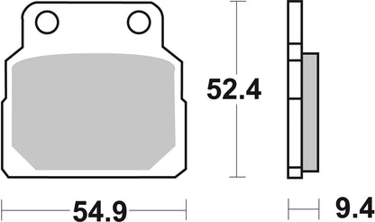 SBS FRICTION - Ceramic Front / Rear Brake Pads - 598HF-