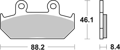 SBS FRICTION - Ceramic Front Brake Pads - 600HF-