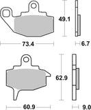 SBS FRICTION - Ceramic Front Brake Pads - 602HF-