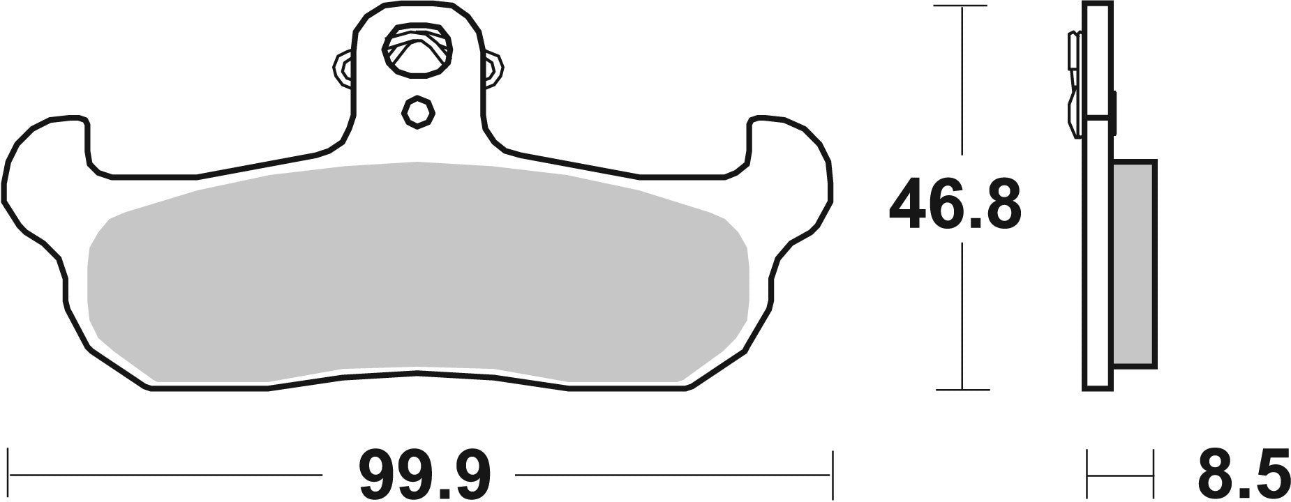 SBS FRICTION - Ceramic Front Brake Pads - 608HF-