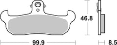 SBS FRICTION - Ceramic Front Brake Pads - 608HF-
