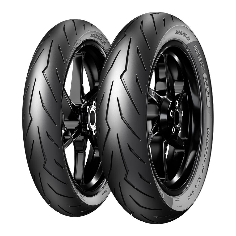 Pirelli Diablo Rosso Sport Front/Rear 80/80-17 M/C 46S TL Reinf