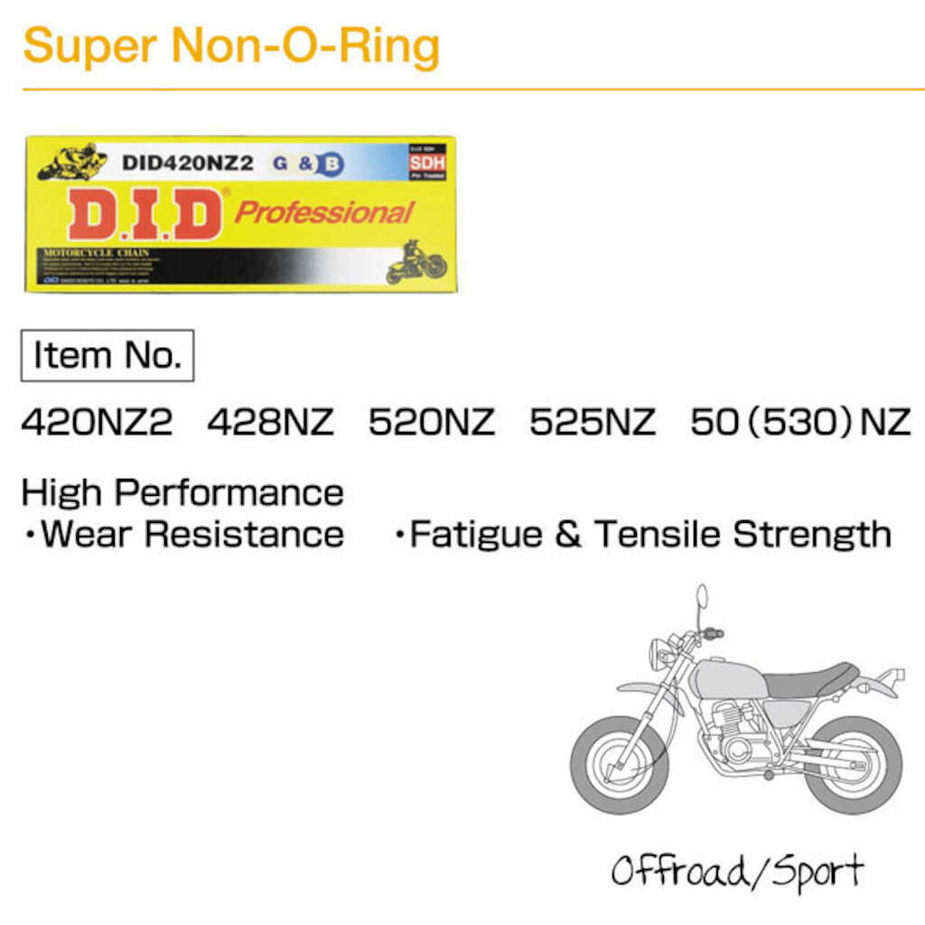 D.I.D Drive Chains - 530/50NZ-120 FB - Super Heavy Duty