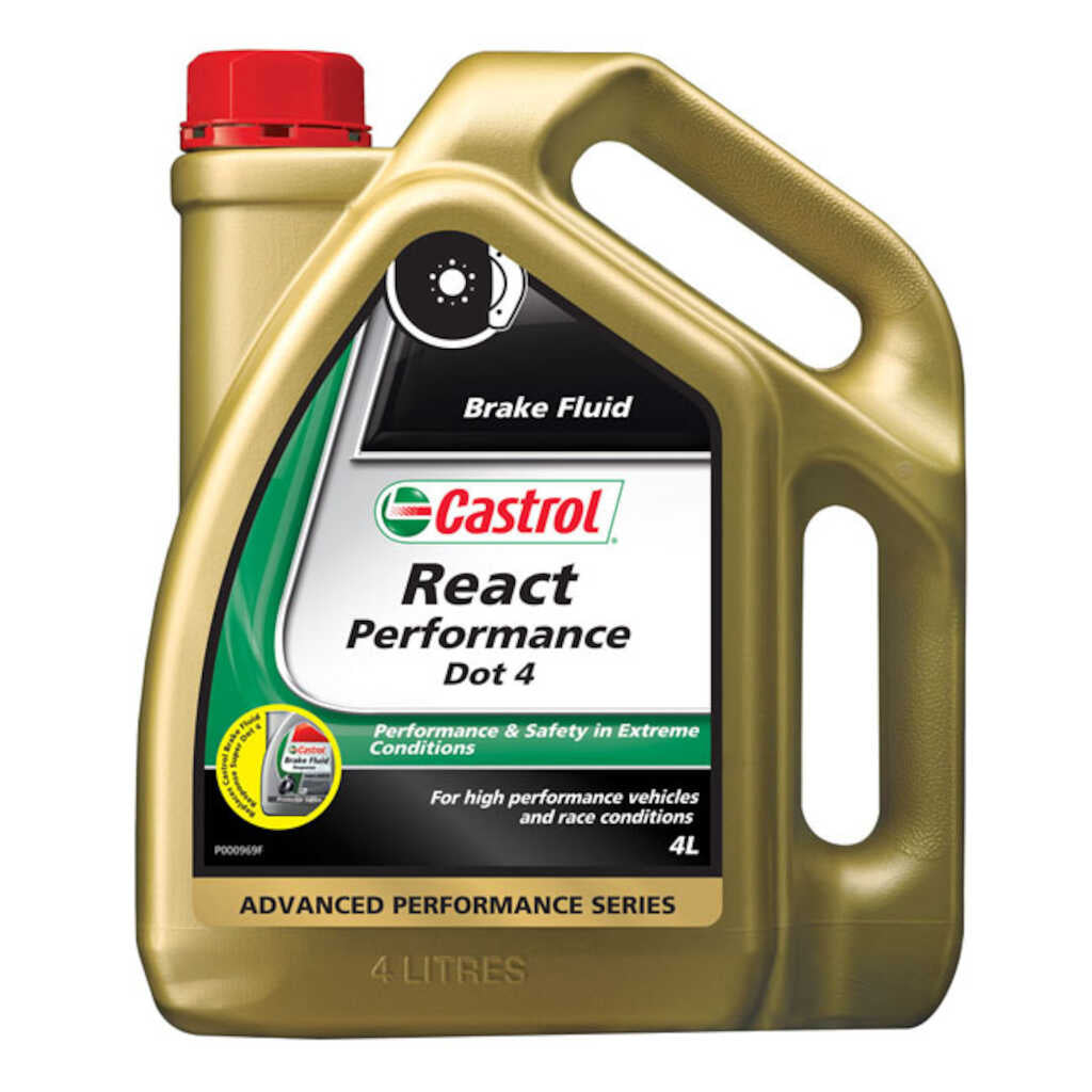 Castrol React Performance DOT 4 Brake Fluid 4L