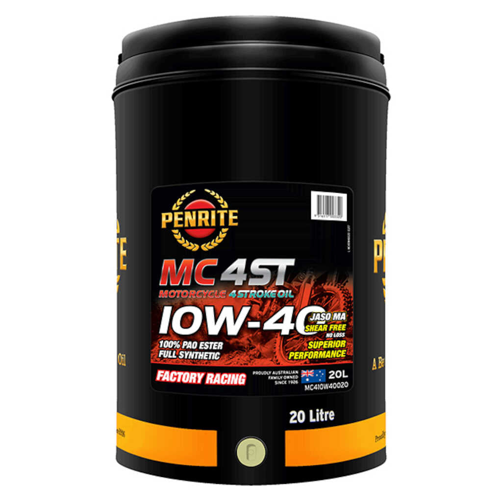 Penrite MC-4ST 10W-40 Full Synthetic 4 Stroke Oil 20L