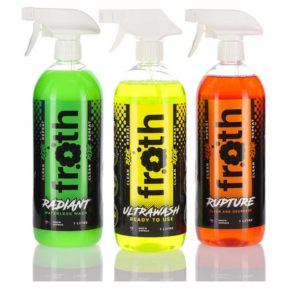Froth Rupture Clean and Degrease Spray Bottle 1L