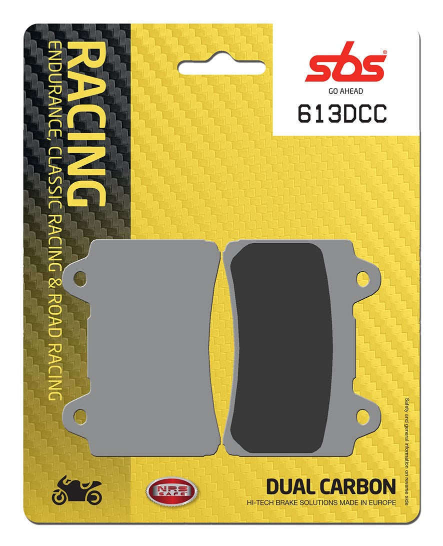 SBS FRICTION - Dual Carbon Classic Front Brake Pads (Track Use) - 613DCC-