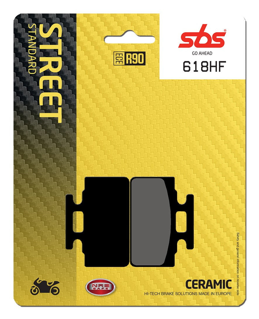 SBS FRICTION - Ceramic Front / Rear Brake Pads (SBS 110) - 618HF-