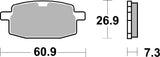 SBS FRICTION - Ceramic Front / Rear Brake Pads (SBS 111) - 619HF-
