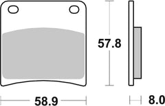 SBS FRICTION - Sinter Rear Brake Pads (BENDIX PACKAGING) - 620LS-