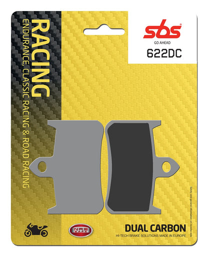 SBS FRICTION - Dual Carbon Front Brake Pads - (Track Use) - 622DC-